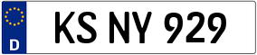 Trailer License Plate